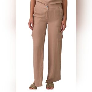 Adrienne Landau Tan Boot Cut Pants
